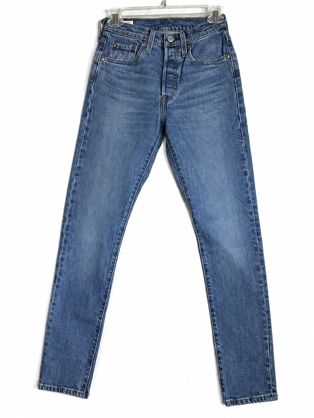 Levi's Premium 501 S Wedgie Straight S40197 Jeans Womens W24 L30 Button Fly